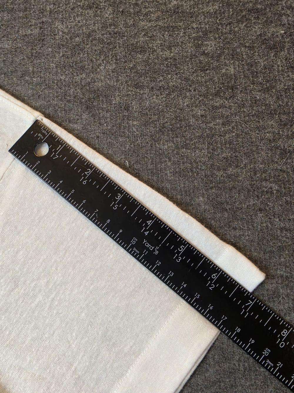 rag & bone JEAN Off-White Slub Center Seam High-Low Tee Shirt Small Linen Blend - Picture 4 of 10